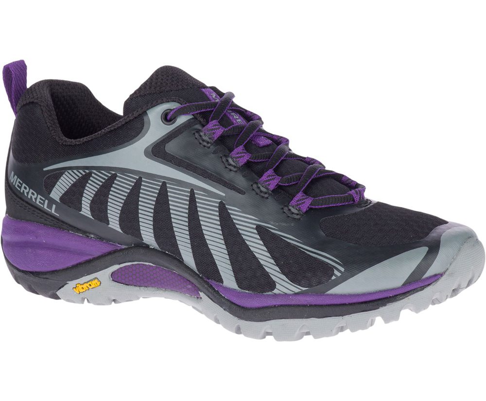 Merrell Sneakers Black/Purple - Siren Edge 3 Wide Width - Womens 24WEDCIRY